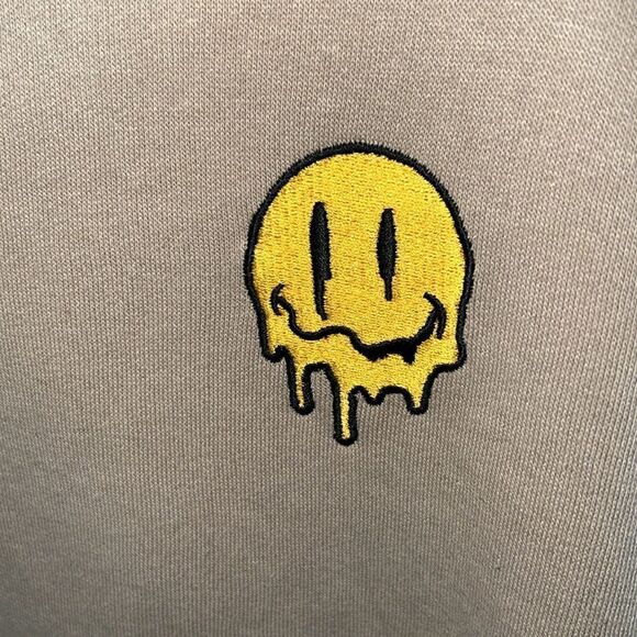 Sweatshirt with Yellow Smiley Patch - Picture 3 of 5
